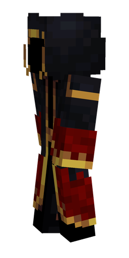 Black skin: body, left side render