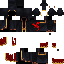 Black skin: raw texture render