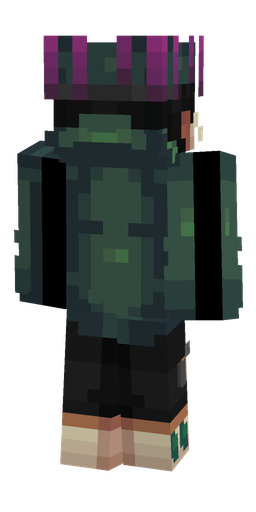 Black skin: body, back render