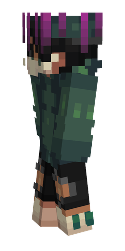 Black skin: body, left side render
