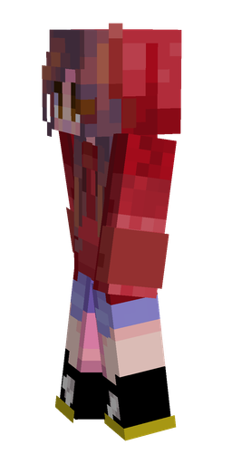 Pink skin: body, left side render