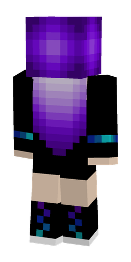 Black skin: body, back render
