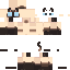 Black skin: raw texture render