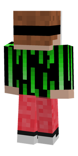 Black skin: body, back render