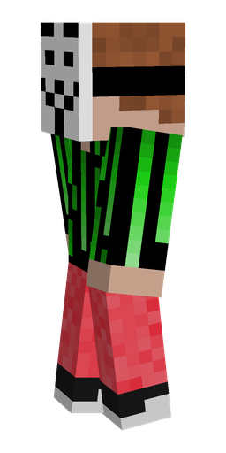 Black skin: body, left side render