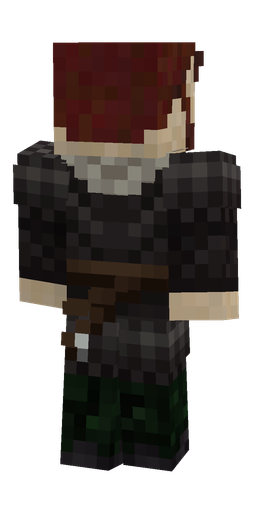 Black skin: body, back render