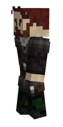 Black skin: body, left side render