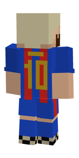Blue skin: body, back render