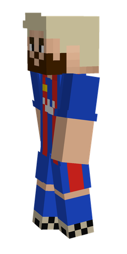 Blue skin: body, left side render