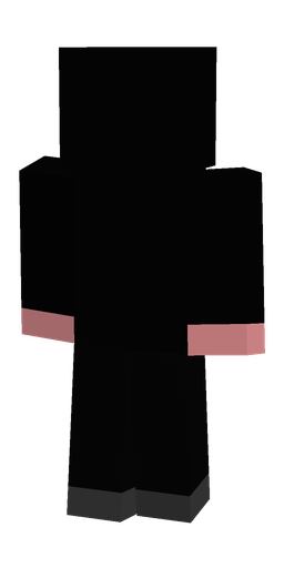 Black skin: body, back render