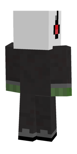 Black skin: body, back render
