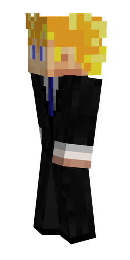 Black skin: body, left side render