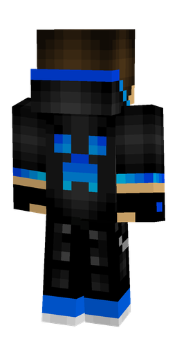 Black skin: body, back render