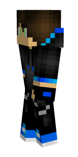 Black skin: body, left side render