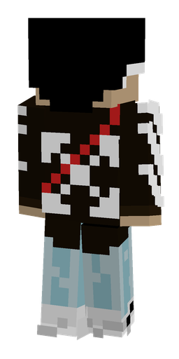 Black skin: body, back render