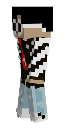 Black skin: body, left side render