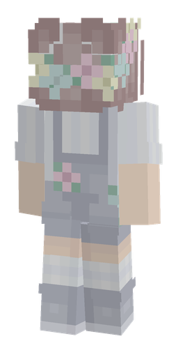 Blue skin: body, back render
