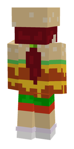Brown skin: body, back render