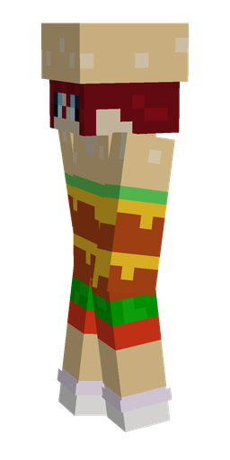 Brown skin: body, left side render