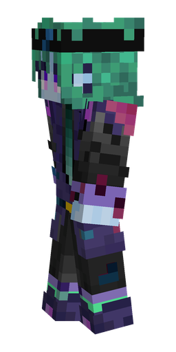 Black skin: body, left side render