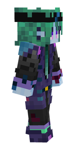Black skin: body, right side render