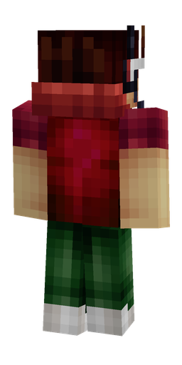 Black skin: body, back render