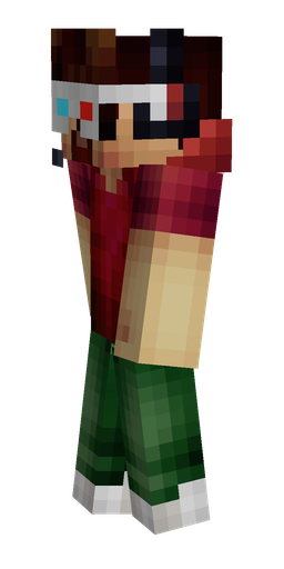 Black skin: body, left side render