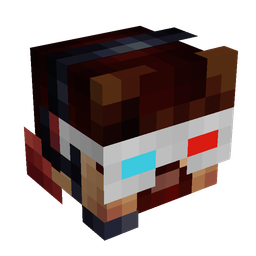 Black skin: head render