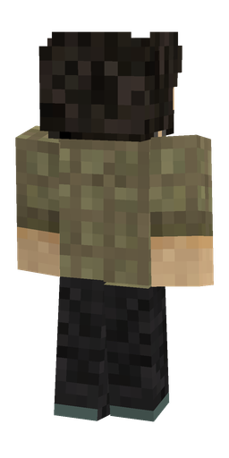Black skin: body, back render