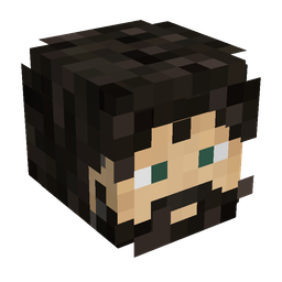 Black skin: head render