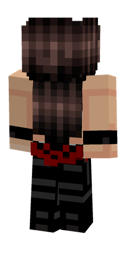 Black skin: body, back render