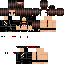 Black skin: raw texture render