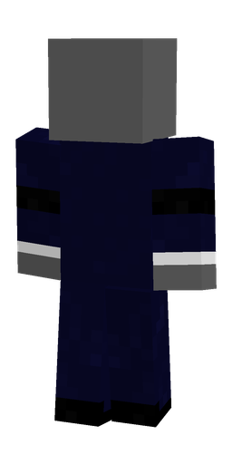 Black skin: body, back render