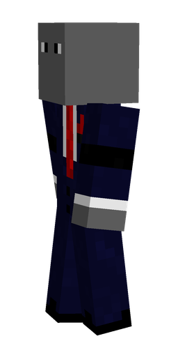 Black skin: body, left side render
