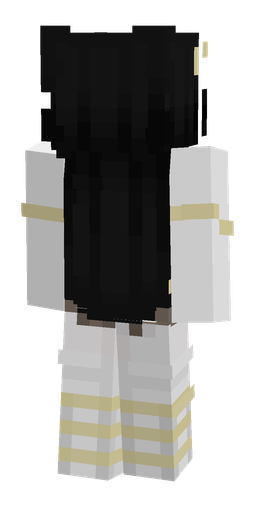 Black skin: body, back render