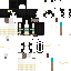 Black skin: raw texture render
