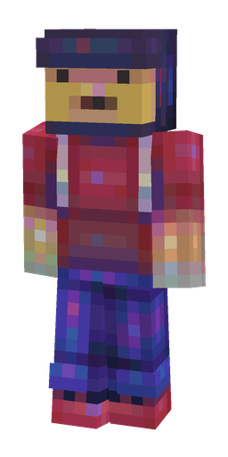 Blue skin: body, front render