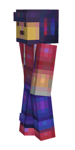 Blue skin: body, left side render