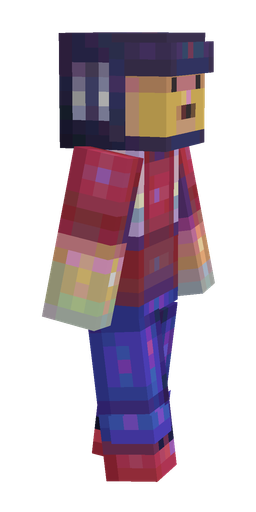 Blue skin: body, right side render