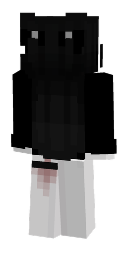 Black skin: body, back render