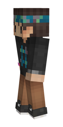 Black skin: body, left side render