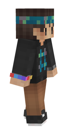 Black skin: body, right side render