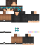 Black skin: raw texture render