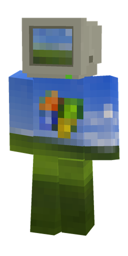 Blue skin: body, front render