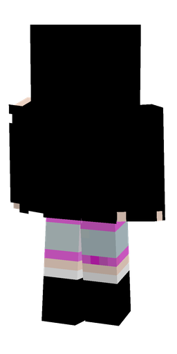 Black skin: body, back render