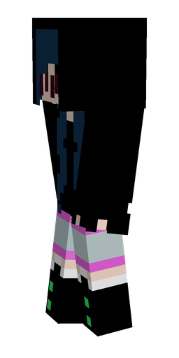 Black skin: body, left side render