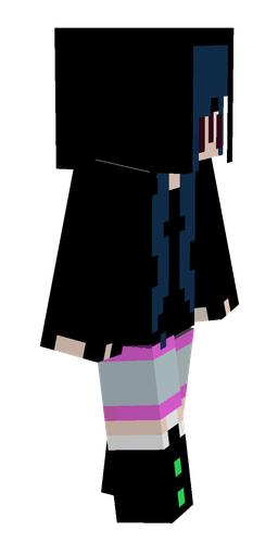 Black skin: body, right side render