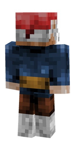 Blue skin: body, back render