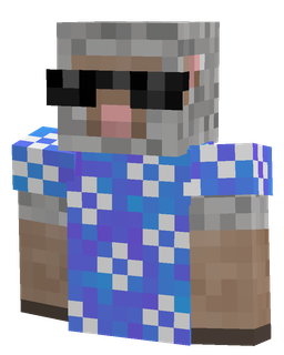 Blue skin: bust render