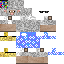 Blue skin: raw texture render